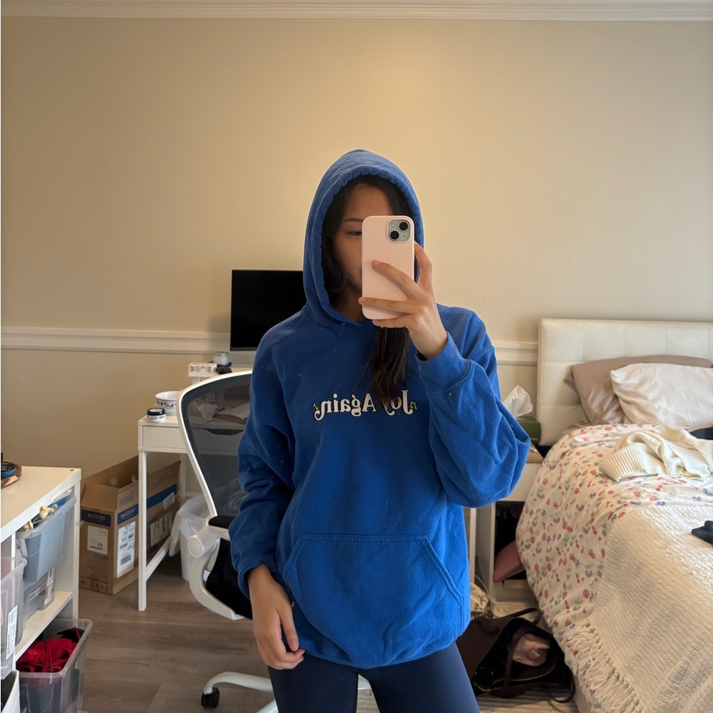 Electric blue hoodie